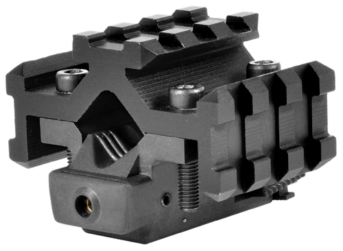 NCSTAR / VISM NcStar ATRLS Tri-Rail Universal Barrel Mount  Black Anodized Red Laser