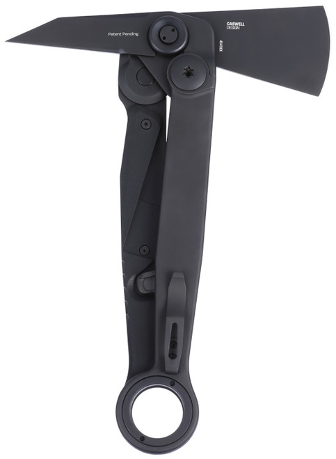 COLUMBIA RIVER KNIFE&TOOL CRKT 4141KX Provoke X 1.84" Folding Axe w/Spike SUJ2 Blade, Black Stainless Steel w/GRN Overlay Handle, 8.69" OAL