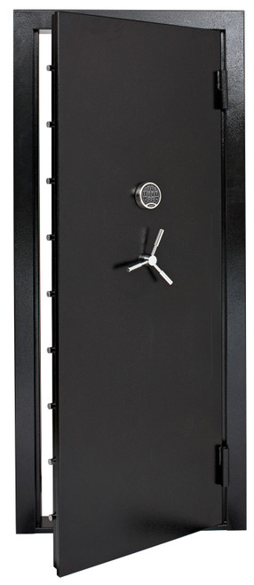 HORNADY MFG CO SnapSafe 75419 Vault Door  Out-Swing Black 12 Gauge Steel 32.80"W x 81"H Access Code/Key Entry