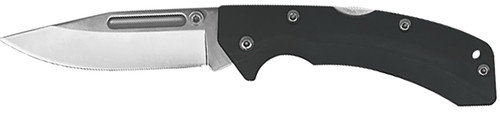 ACCUSHARP/FORTUNEPRODINC AccuSharp 711C Lockback  3" Folding Clip Point Plain Stainless Steel Blade/Black FRN Handle Includes Allen Wrench
