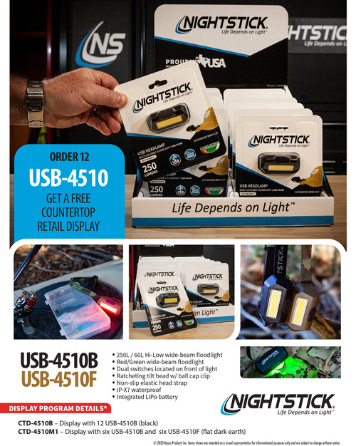BAYCO PRODUCTS INC NSTICK CTD-4510M1 (6)USB4510B(6)USB4510F DISPLAY