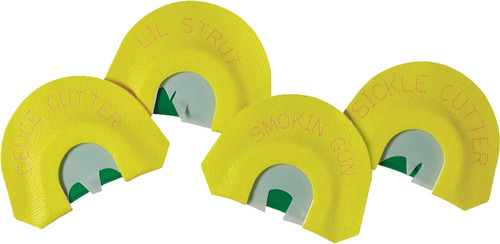HUNTERS SPECIALTIES (GSM) HS Strut STR05930 Premium Flex 4 Diaphragm Call Attracts Turkey Species Yellow Contains 4 Calls