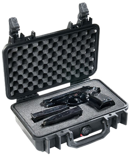 PELICAN STORM CASES Pelican 1170000110 Protector Case Black Polypropylene Holds Handgun