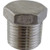 Stainless Hollow Plug - 1/2 in. MPT