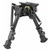 HARRIS ENGINEERING INC Harris Bipods BRS Swivel BR Swivel Stud, 6-9", Black Steel/Aluminum, Rubber Feet