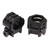 WEAVER/RCBS Weaver Mounts 48350 Six-Hole Skeleton Rings  Matte Black 1" High