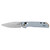 KERSHAW KNIVES/KAI USA Kershaw 2051 Iridium  EDC Mini 3" Folding Spear Point Plain Stonewashed D2 Steel Blade, Ice Blue Aluminum Handle