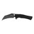 KERSHAW KNIVES/KAI USA Kershaw 1423 Dawnstar  Tactical 3.50" Folding Hawkbill Plain Blackwash 8Cr13MoV SS Blade, Black Textured Glass Filled Nylon Handle