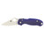 SPYDERCO INC (SKA) Spyderco C223GPDBL Para 3  2.95" Folding Plain Satin CPM S110V Blade/Dark Blue Textured G10 Handle Includes Pocket Clip