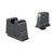 TRIJICON INC Trijicon GL243C601147 Suppressor/Optic Height Sights  Green/Tritium Yellow Outline Front Sight-Black/Blank Rear Sight Glock 42/43/43X Slim Frame