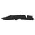 SOG KNIVES (GSM OUTDOORS) S.O.G SOG11120541 Trident AT 3.70" Folding Clip Point Plain Black TiNi Cryo D2 Steel Blade/Blackout GRN Handle Features Line Cutter/Glass Breaker