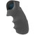 HOGUE COMBAT GRIPS INC Hogue 25000 Monogrip Finger Grooves Black Rubber Fits S&W N Frame with Round Butt