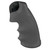 HOGUE COMBAT GRIPS INC Hogue 46000 OverMolded Monogrip Black Rubber with Finger Grooves for Colt Python