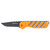 OUTDOOR EDGE (REVO BRAND) Outdoor Edge HTX30B6C Razor HTX  3" Folding Plain 420J2 SS Blade Orange/Gray