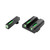 TRUGLO INC (GSM) TruGlo TG13GL2A TFX  Black | Green Tritium & Fiber Optic White Outline Front Sight Green Tritium & Fiber Optic Rear Sight