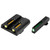 TRUGLO INC (GSM) TruGlo TG131GT1Y TFO  Green/Tritium/Fiber Optic Front Sight-Yellow/Tritium/Fiber Optic Rear Sight Glock 17/17L/19
