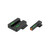 TRUGLO INC (GSM) TruGlo TG13MP1PC TFX Pro  Black | Green Tritium & Fiber Optic Orange Outline Front Sight Green Tritium & Fiber Optic Rear Sight