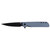 COLUMBIA RIVER KNIFE&TOOL CRKT 3801KN LCK +  3.38" Folding Plain Black Oxide 14C28N Steel Blade, Gray Textured G10 Handle