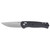 COLUMBIA RIVER KNIFE&TOOL CRKT 7170 SERO EDC 3.02" Folding Plain Satin S35VN Blade, Black Textured GRN Handle