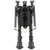 FIREFIELD/SELLMARK Firefield FF34023 Compact  Bipod 6-9" Black Aluminum Swivel Stud Attachment or Picatinny Rail (Adapter Included)