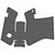 TALON GRIPS INC Talon Grips 379R Adhesive Grip  Compatible w/Glock 17/19x/22/24/31/34/35/37/45/47 Gen5 w/No Backstrap, Black Textured Rubber