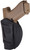 1791 Gunleather 4WH5SBLR 4-Way  IWB/OWB 05 Stealth Black Leather Belt Clip Fits S&W M&P/Springfield XD/Glock 17/HK VP9