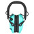 GSM OUTDOORS Walker's GWPRSEMLTL Razor Slim Electronic Muff 23 dB Over the Head Black/Teal Polymer
