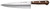 WR CASE & SONS CUTLERY CO Case 07316 Chef's  8" Fixed Plain Mirror Polished Tru-Sharp SS Blade, Walnut Handle