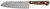 WR CASE & SONS CUTLERY CO Case 07322 Santoku  7" Fixed Plain Mirror Polished Tru-Sharp SS Blade, Walnut Handle