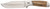 Browning 3220537 Sage Creek  Large 4.50" Fixed Clip Point Plain Satin 9Cr14MoV SS Blade, Brown Zebra Wood Handle