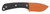 Browning 3220499B Back Country  Small 2.75" Fixed Deep Belly Skinner Plain Blaze Orange Ceramic D2 Steel Blade, Black G10 Handle
