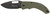 Browning 3220506 Hidden Hollow  EDC Large 3" Folding Drop Point Plain Black Oxide Stonewashed D2 Steel Blade, OD Green G10 Handle