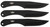 CAMP CO Uzi Accessories UZKTRW004 Throwing Knives IV Three, 8.25" Plain Black Stainless Steel