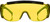 ALLEN COMPANY INC Allen 2170 Fit Over Shooting Glasses Adult Yellow Lens Gray Frame