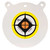 ALLEN COMPANY INC EZ-Aim 15600 Hardrock  10" AR500 Steel Gong Shooting Target .50" Thickness White / Yellow / Black