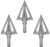 ALLEN COMPANY INC Allen 14615 Ion Fixed Blade Broadhead Gray 3 Pack
