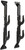 ALLEN COMPANY INC Allen 17450 Gun/Accessory Rack  Black Plastic Holds 2