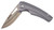 SMITHS (GSM) Smiths Products 51246 Istana  2.75" Folding Drop Point Plain Satin 400 SS Blade/Gray Anodized Aluminum Handle Includes Pocket Clip