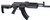 DAISY MANUFACTURING CO Crosman CAK1 Full Auto AK1 Air Rifle CO2 177 28 rd, Black Smooth Bore Barrel, Black Synthetic Folding Adjustable Stock w/Quad Mounting Rail System, Selector Safety