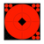 BIRCHWOOD CASEY (GSM) Birchwood Casey 33916 Target Spots  Self-Adhesive Paper Black/Red 8" Bullseye 8 Pack
