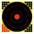 BIRCHWOOD CASEY (GSM) Birchwood Casey 34186 Shoot-N-C Reactive Target Self-Adhesive Paper Black/Yellow/Red 12" Bullseye 12 Pack