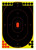 BIRCHWOOD CASEY (GSM) Birchwood Casey 34603 Shoot-N-C Reactive Target Self-Adhesive Paper Black/Yellow/Red 12"x18" Oval Silhouette 100 Pack