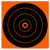 BIRCHWOOD CASEY (GSM) Birchwood Casey 36123 Big Burst Revealing Target Self-Adhesive Paper Black/Orange 12" Bullseye 3 Pack