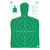 BIRCHWOOD CASEY (GSM) Birchwood Casey 37015 EZE-Scorer  Silhouette Paper Hanging 23" x 35" Green 5 Pack