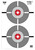 BIRCHWOOD CASEY (GSM) Birchwood Casey BC-37207 EZE-Scorer  Double Bullseye Hanging Paper 12" x 18" Gray/Red 10 Pack