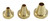 BIRCHWOOD CASEY (GSM) Birchwood Casey 41505 Muzzle Guard Set 17-30 Cal 3 Piece Brass