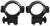 TRADITIONS INC Traditions A797DS Scope Rings  Matte Black Aluminum 1" Medium 3/8" Grooved Receiver