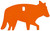 CHAMPION TARGETS/REVELYST Champion Targets 44917C Impact Steel Coyote Target Rimfire Orange