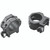 WEAVER/RCBS Weaver Mounts 48360 Four-Hole Skeleton Rings  Matte Black 1" Medium