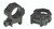 WEAVER/RCBS Weaver Mounts 48361 Four-Hole Skeleton Rings  Matte Black 1" High